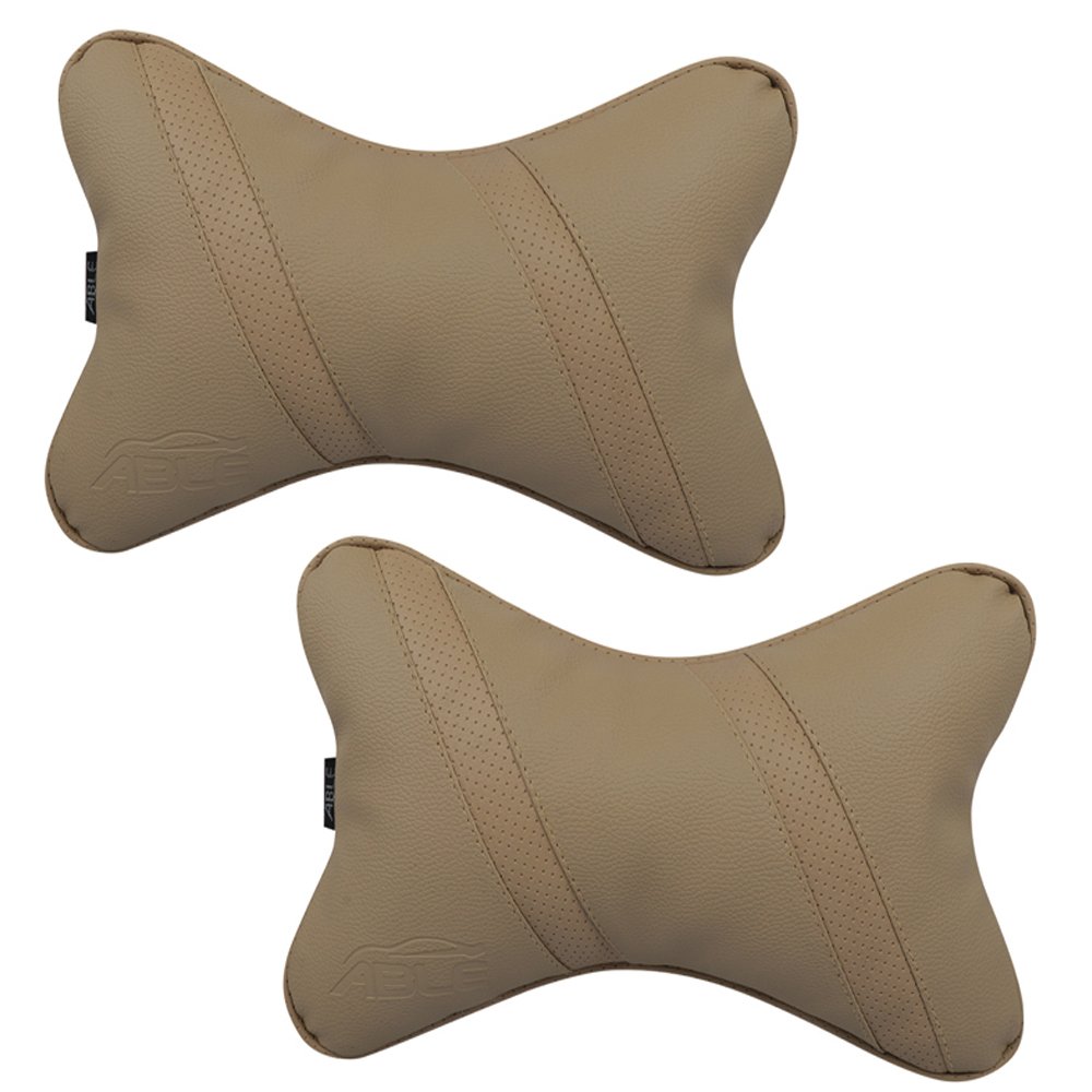 able classic cross neckrest necksupporters pillow black and silver for toyota innova new set of 2 pcs