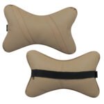 able classic cross neckrest necksupporters pillow black and silver for toyota innova new set of 2 pcs